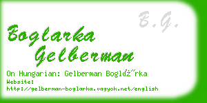 boglarka gelberman business card